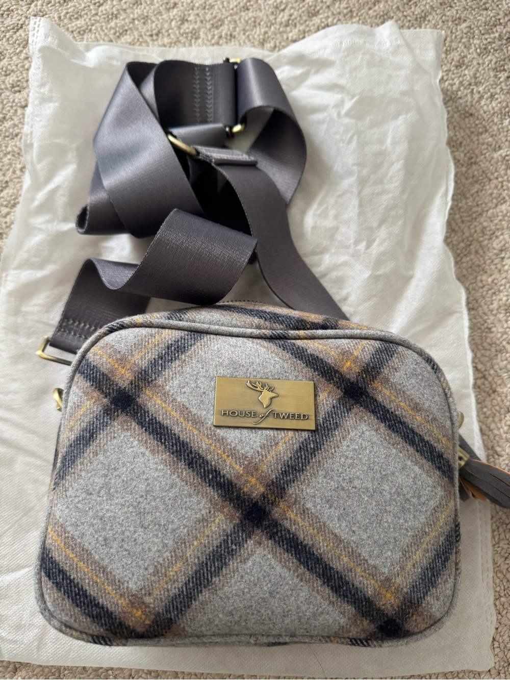 House of Tweed  Plaid Crossbody Bag new from scotland